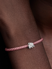 Textured Elephant Mini Charm - Sterling silver