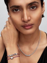 Textured Infinity Symbol Mini Charm - Sterling silver