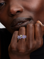 Bridgerton Herbarium & Bee Ring - Sterling silver, 14k gold plating