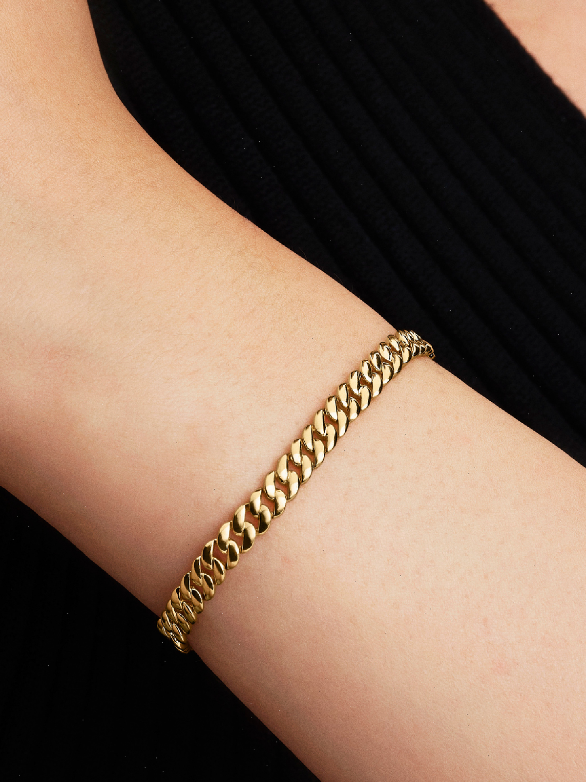 Cuban Chain Bracelet - 14k gold plating