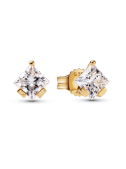 FINAL SALE - Pandora Nova 14k Gold Lab-grown Diamond Earrings - 1.00 ct TW, 14k gold