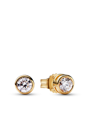 Pandora Era Bezel 14k Gold Lab-grown Diamond Earrings - 0.30 ct TW, 14k gold