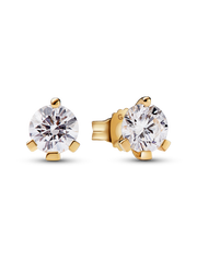 FINAL SALE - Pandora Nova 14k Gold Lab-grown Diamond Earrings - 1.00 ct TW, 14k gold