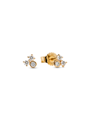 Pandora Era Lab-Grown Diamond Cluster Stud Earrings - 0.19 ct TW, 14k gold