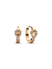 Pandora Infinite Lab-grown Diamond Pavé Hoop Earrings - 0.26 ct TW, 14k gold
