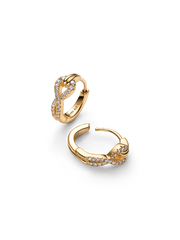 Pandora Infinite Lab-grown Diamond Pavé Hoop Earrings - 0.26 ct TW, 14k gold