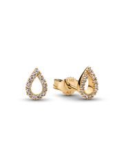 Pandora Infinite Lab-grown Diamond Pavé Stud Earrings - 0.16 ct TW, 14k gold