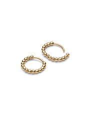 Pandora Era Bead Hoop Earrings - 14k gold
