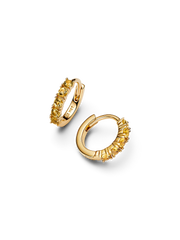 Yellow Huggie Earrings - 14k gold plating