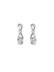 FINAL SALE - Pandora Infinite Sterling Silver Lab-grown Diamond Drop Earrings - 0.30 ct TW, Sterling silver