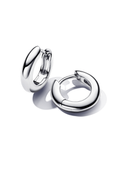 Round Hoop Earrings - Sterling silver