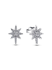 FINAL SALE - Sparkling North Star Stud Earrings - Sterling silver