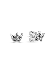 Crown Stud Earrings - Sterling silver