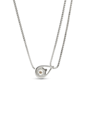 FINAL SALE - Pandora Infinite 14k White Gold Lab-grown Diamond Double Chain Collier Necklace - 0.75 ct TW, 14k white gold