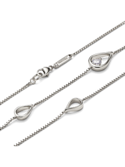FINAL SALE - Pandora Infinite 14k White Gold Lab-grown Diamond Long Pendant Necklace - 0.50 ct TW, 14k white gold