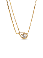 FINAL SALE - Pandora Infinite 14k Gold Lab-grown Diamond Double Chain Collier Necklace - 0.75 ct TW, 14k gold