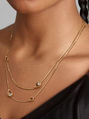 FINAL SALE - Pandora Infinite 14k Gold Lab-grown Diamond Long Pendant Necklace - 0.50 ct TW, 14k gold