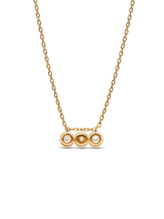 FINAL SALE - Pandora Era Bezel 14k Gold Triple Lab-grown Diamond Pendant Necklace - 0.45 ct TW, 14k gold