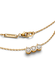 FINAL SALE - Pandora Era Bezel 14k Gold Triple Lab-grown Diamond Pendant Necklace - 0.45 ct TW, 14k gold