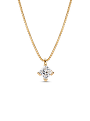 FINAL SALE - Pandora Nova 14k Gold Lab-grown Diamond Pendant Necklace - 1.00 ct TW, 14k gold