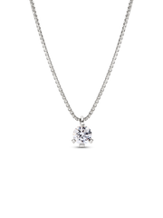 FINAL SALE - Pandora Nova 14k White Gold Lab-grown Diamond Pendant Necklace - 0.50 ct TW, 14k white gold