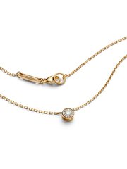 Pandora Era Bezel 14k Gold Lab-grown Diamond Pendant Necklace - 0.25 ct TW, 14k gold