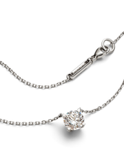 Pandora Era 14k White Gold Lab-grown Diamond Pendant Necklace - 1.00 ct TW, 14k white gold