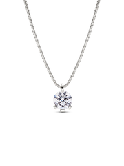 FINAL SALE - Pandora Nova 14k White Gold Lab-grown Diamond Pendant Necklace - 1.00 ct TW, 14k white gold