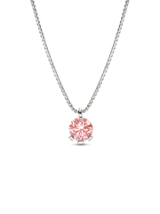 FINAL SALE - Pandora Nova 14k White Gold Lab-grown Pink Diamond Pendant Necklace - 1.00 ct TW, 14k white gold
