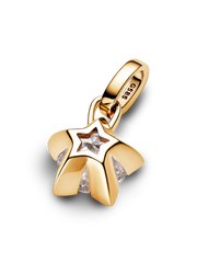 FINAL SALE - Pandora Talisman 14k Gold Lab-grown Diamond Star Pendant - 0.75 ct TW, 14k gold