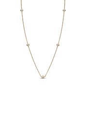 FINAL SALE - Pandora Era Bezel 14k Gold Lab-grown Diamond Station Necklace - 0.50 ct TW, 14k gold