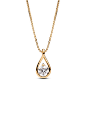 Pandora Infinite 14k Gold Lab-grown Diamond Pendant Necklace - 1.00 ct TW, 14k gold