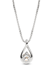 Pandora Infinite 14k White Gold Lab-grown Diamond Pendant Necklace - 1.00 ct TW, 14k white gold