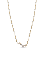 Pandora Era Lab-Grown Diamond Droplet Bar Necklace - 0.09 ct TW, 14k gold