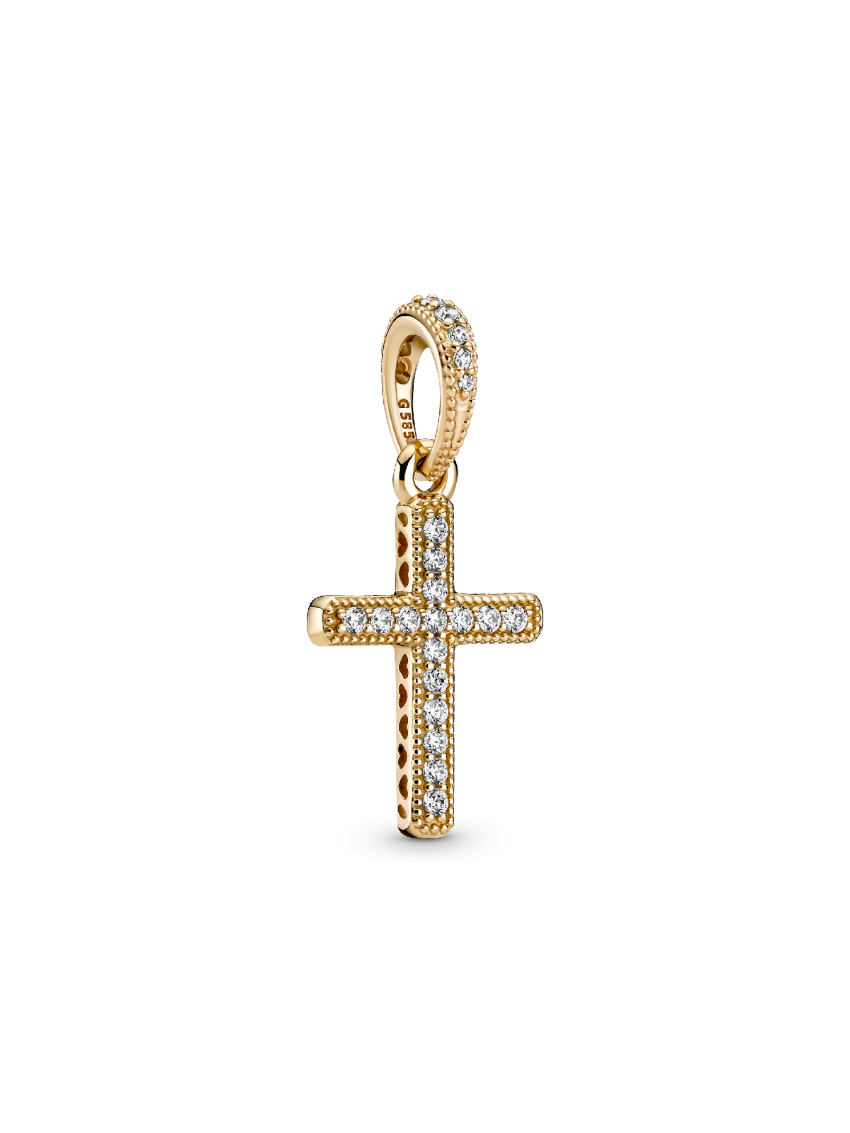 FINAL SALE - Sparkling Cross Pendant - 14k gold
