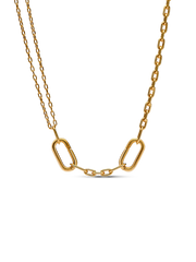 FINAL SALE - Pandora ME Double Link Chain Necklace - 14k gold plating