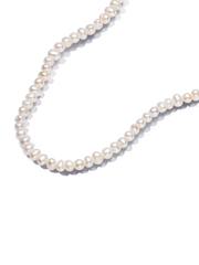 FINAL SALE - Treated Freshwater Cultured Pearls T-bar Collier Necklace - 14k gold plating