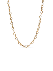 Linked Hearts Collier Necklace - 14k gold plating