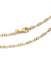 Anchor Chain Necklace - 14k gold plating