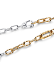 Two-tone Link Chain Necklace - Sterling silver, 14k gold plating