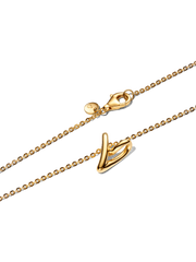 Organically Shaped Heart Small Pendant Necklace - 14k gold plating