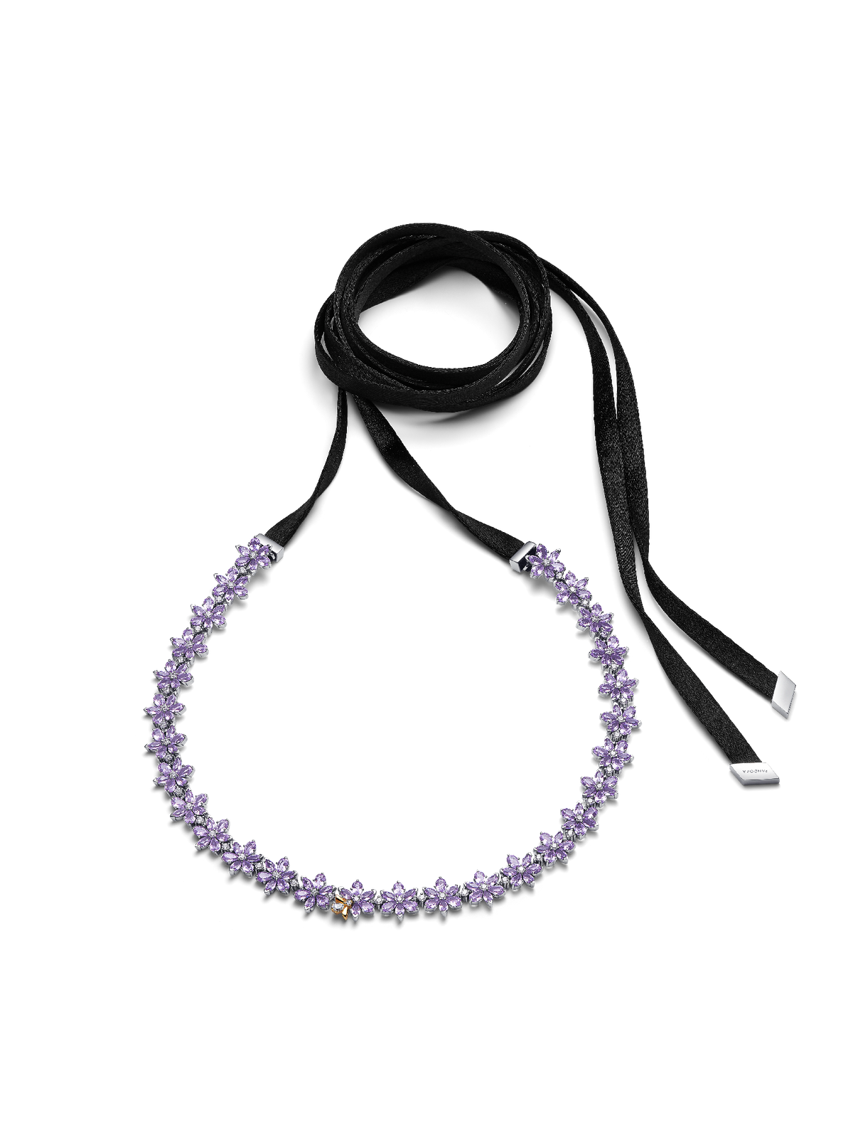 Bridgerton Herbarium & Bee Choker - Sterling silver, 14k gold plating