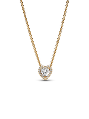 Sparkling Heart Collier Necklace - 14k gold plating