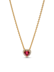 Elevated Heart Necklace - 14k gold plating