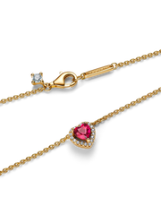 Elevated Heart Necklace - 14k gold plating