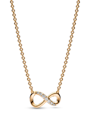 Sparkling Infinity Collier Necklace - 14k gold plating