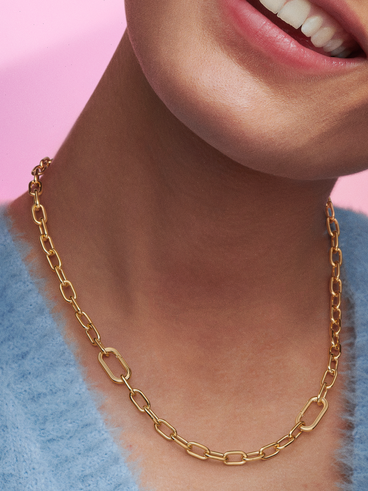 Pandora ME Small-Link Chain Necklace - 14k gold plating