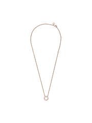 Pandora Logo Pavé Circle Collier Necklace - 14k rose gold plating