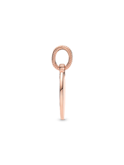Engravable Round Tag Pendant - 14k rose gold plating