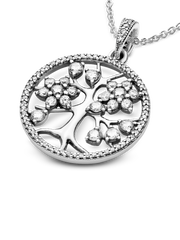 FINAL SALE - Sparkling Family Tree Necklace - Sterling silver